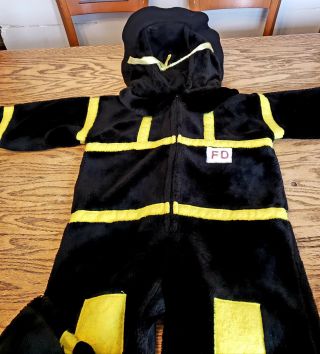 Children Firefighter Uniform Unisex Size 4 - 6 Chrisha Halloween Fireman Costume