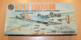 44 - 5006 Airfix 1/72nd Scale Consolidated B - 24j Liberator Plastic Model Kit