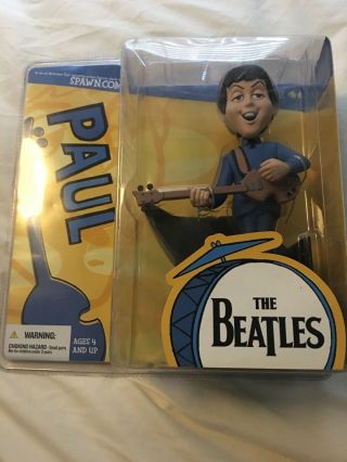 The Beatles Paul Action Figure Cartoon Series Rare Mcfarlane Toys 2004