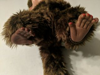 Vintage Stuffed Monkey With Rubber Face,  Hands And Feet 9 