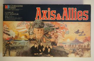 Axis & Allies 1986 Game Masters Milton Bradley 2nd Ed.  Complete Board Game Vg,