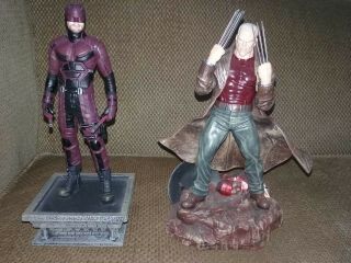 Daredevil And Old Man Wolverine Statues