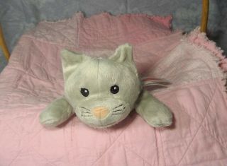 8 " Long Melissa And Doug Floppy Grey Kitty Cat Kitten Plush Gray White Tummy