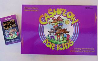 Cashflow For Kids Board Game,  Book Rich Dad Finance Un - Punched