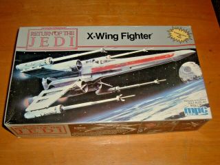 1989 Mpc Model Star Wars Return Of The Jedi X - Wing Fighter Kit 8918