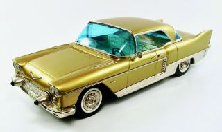 1957 Custom Cadillac Eldorado Golden Nugget 15” (38 Cm) Japanese Tin Car By Maru