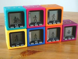 Radica Mattel Cube World Set Of 7 Series 1 And 2 With Batteries