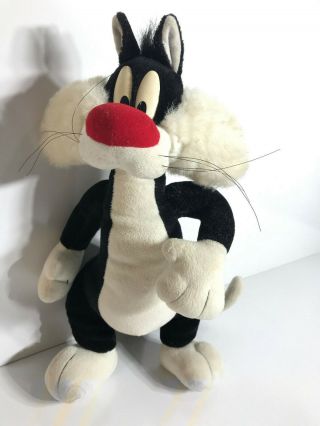 1994 Vintage Warner Brothers Looney Tunes 40cm Sylvester Cat Plush Stuffed Toy