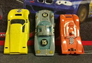 Group Of Three Strombecker 1/32 Slot Car Body 