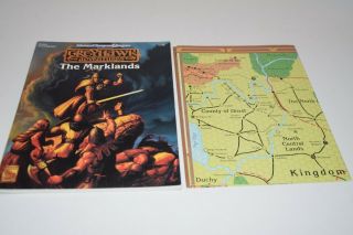 Ad&d Dungeons & Dragons Greyhawk Adventures The Marklands With Map Wgr4 9398