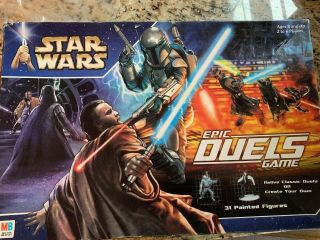 Star Wars Epic Duels Board Game Milton Bradley 100 Complete 2002