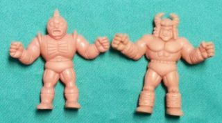 1980s M.  U.  S.  C.  L.  E.  Men Kinnikuman Buffaloman Wrestling Ring Set 234 235 Muscle
