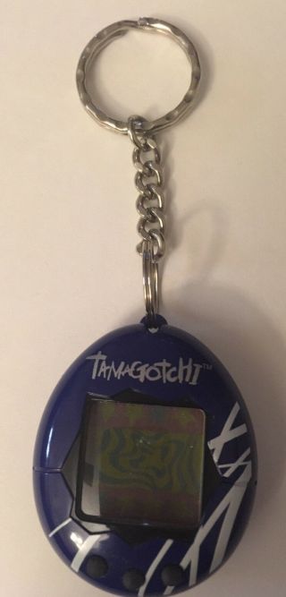 Tamagotchi V2 Virtual Pet Blue With Stripes 1997
