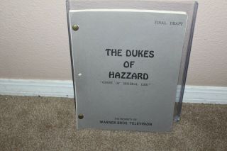 Dukes Of Hazzard Script From Tv Show 1979 Final Draft " Ghost Of General Lee "