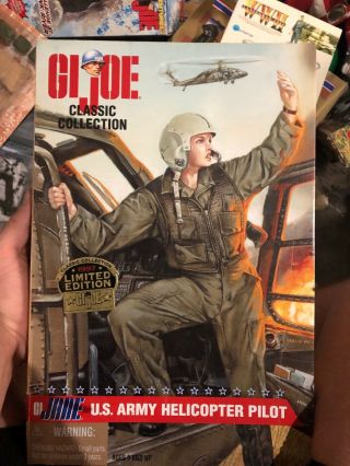 Gi Joe Us Army Helicopter Pilot Limited Edition African American Action Figure