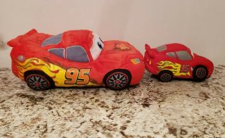 Disney Pixar Cars Lightning McQueen and Disney Store Mater Plush Pillows 2