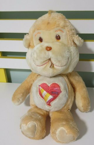 Care Bears Cousins - 80s - Playful Heart Monkey 32cm Orange Monkey