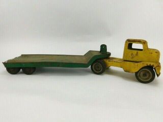 Vintage Tonka Cab Over Truck,  Carry All Trailer 130,  Pressed Steel Toy