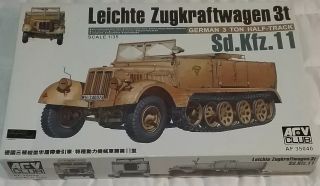 Afv Club Leichte Zugkraftwagen 3 Ton Half Track 1:35 Model Open Box 19
