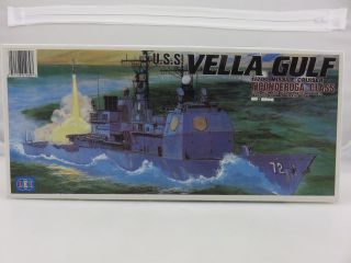 Lee Uss Vella Gulf Missile Cruiser Ticonderoga Class 1/700 Model Kit Unbuilt