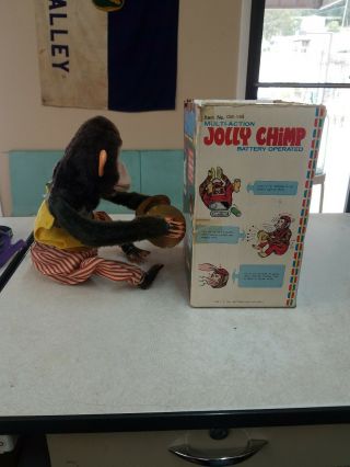 Jolly Chimp Battery Operated Multi Action Toy Cymbal Monkey w/ Box 4