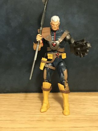 Marvel Universe 3.  75 " Cable X - Men Broken Thumb Loose Action Figure 3 3/4 Scale