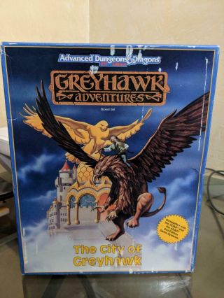 The City Of Greyhawk Adventures Box Set Dungeons & Dragons Ad&d 2nd Ed L@@k