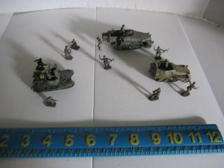 1/72 Scale Ww2 German Panzer I/pak 37,  Sdkfz 250,  Sdkfz 251,  16 Figures,  Built