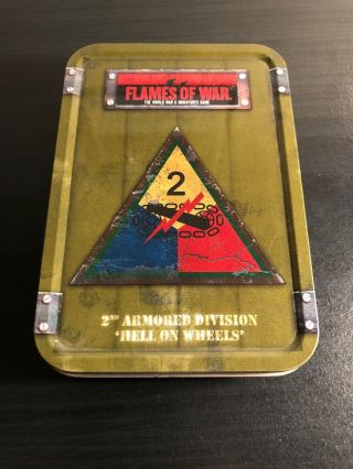 Flames Of War Dice Tin 2nd Armored Division