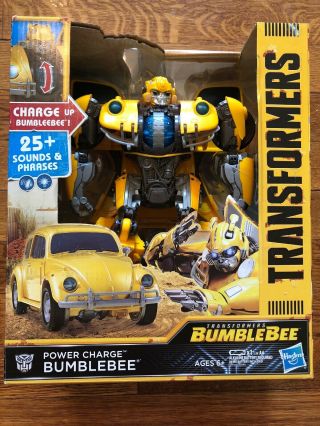 Transformers: Bumblebee Movie Power Charge Bumblebee - Lights & Sounds,  10.  5in