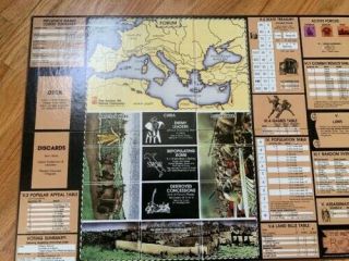 Avalon Hill Ancients Republic of Rome 1990,  The Box VG Complete 4