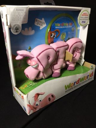 PBS Word World Magnetic Pull - Apart Word PIG DVD Plush Stuffed Toy Pull Apart 3
