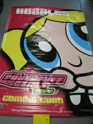 The Powerpuff Girls Movie Banner Bubbles Coming Soon Cartoon Network Large
