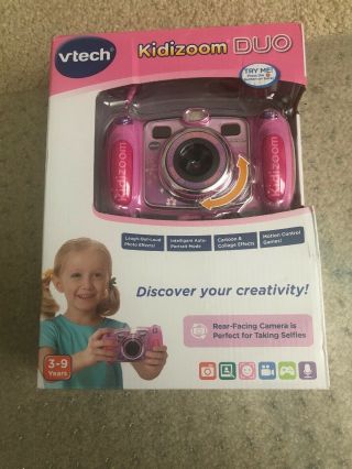 Vtech Kidizoom Duo Camera For Kids Pink Open Box