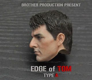 1/6 Tom Cruise Head Sculpt Edge of Tomorrow / Hot Toys Phicen Figure ❶US SELLER❶ 6