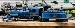 Bachmann 5816 Big Haulers G Scale 4 - 6 - 0 Blue Comet Steam Locomotive With Tender