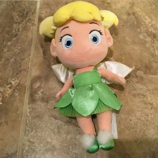 Disney Store Tinkerbell Tinker Bell Doll Plush Stuffed Animal Baby Toddler