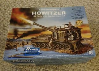 Revell - Monogram Renwal Blueprint Model 8 Inch Self - Propelled Howitzer Model Kit