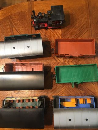 Lehmann Lgb G Scale Train.  Engine With 2 Passenger And 4 Freight Cars