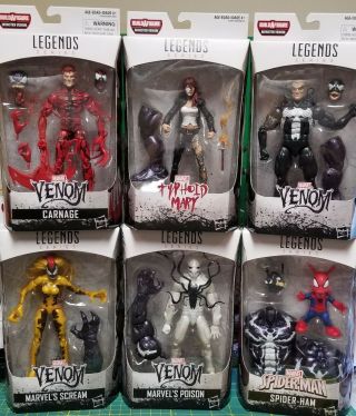 Marvel Legends - Monster Venom Build - A - Figure Complete Set - Hasbro Nib