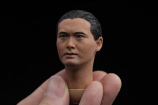 1/6 Hong Kong God Of Gamblers Chow Yun Fat Head Sculpt Model F 12  Figure Model