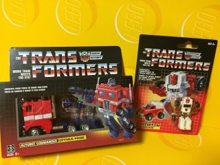 Transformers Optimus Prime & Swerve G1 Walmart Exclusive Autobots Reissue