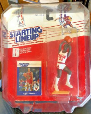 1988 Starting Lineup Slu Nba Scottie Pippen Rookie Rc Chicago Bulls