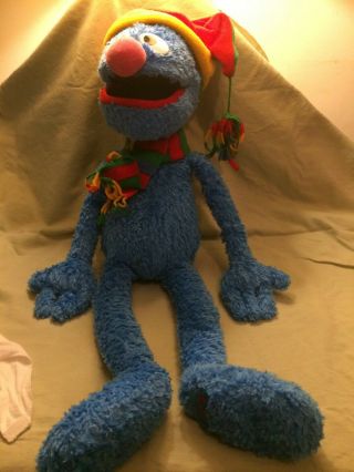 Sesame Street 24 " Large Grover Plush Stuffed Animal 2004 Muppet