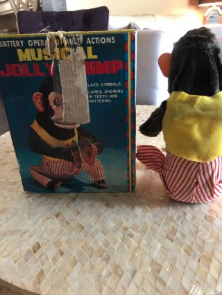 Musical Jolly Chimp W/Box 4910 Made in Japan ECU 3