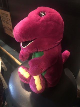 Vintage Barney 1992 14 Inch Purple Dinosaur Plush Stuffed Animal 2