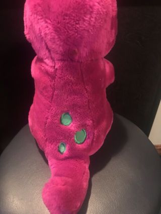 Vintage Barney 1992 14 Inch Purple Dinosaur Plush Stuffed Animal 5