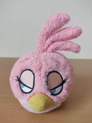Angry Birds Stella Pink Plush No Sound Bird Stuffed Animals Doll Toy 5 "
