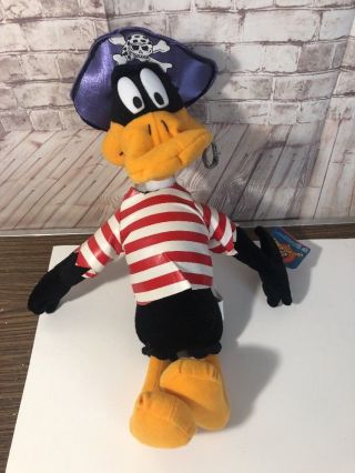 Daffy Duck Pirate Plush Looney Tunes Warner Brothers Nanco 2002