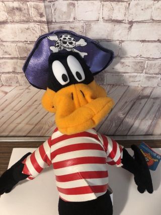 Daffy Duck Pirate Plush Looney Tunes Warner Brothers Nanco 2002 2